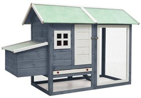 vidaXL Κοτέτσι Γκρι 170 x 81 x 110 εκ. από Μασίφ Ξύλο Πεύκου & Ελάτης
