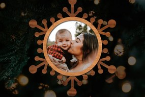 Σετ των 2 Intra απο ξύλο plywood 3mm-4mm πάχος Τρισδιάστατο χριστουγεννιάτικο στολίδι με κορνίζα λέιζερ Δίασταση 20x30 cm INTRAFABR-109873742