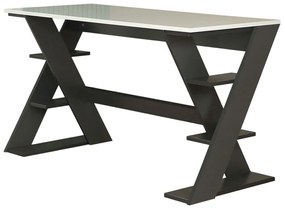 Γραφείο Lungo 801CMY5424 140x60x73cm Anthracite-White