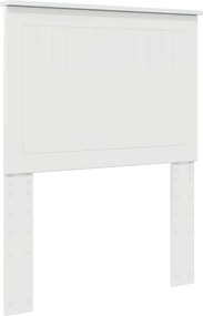 vidaXL Κεφαλάρι με κεφαλάρι Λαμπερό Λευκό 75 cm Επεξεργασμένο ξύλο