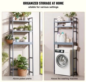 VEVOR Over the Toilet Storage 3-Tier Bathroom Shelf Rack Space Saver Organizer
