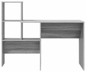 vidaXL Γραφείο Γκρι sonoma 131.5 x 50 x 106.5 εκ. Επεξεργασμένο ξύλο