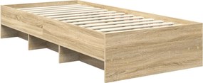 vidaXL Σκελετός Κρεβατιού Δρύς Sonoma 80 x 200 cm Επεξεργασμένο ξύλο