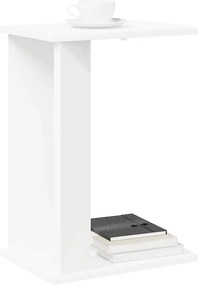 vidaXL End Table Λευκό 35 x 25 x 50 εκ Επεξεργασμένο ξύλο