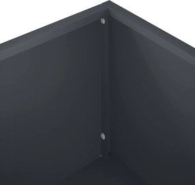 vidaXL Γλάστρα Κήπου 2 τμχ. Ανθρακί 100 x 30 x 49 εκ
