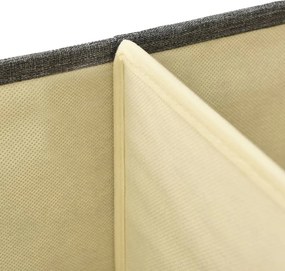 vidaXL Κουτί Αποθήκευσης Ανθρακί 50 x 30 x 25 εκ. Υφασμάτινο