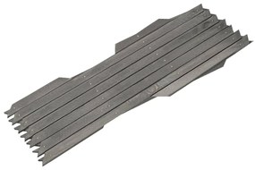vidaXL Καφασωτό Φράχτης 5 τεμ. Γκρι 180 x 30 εκ. από Μασίφ Ξύλο Ελάτης