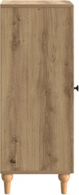 vidaXL Πλαϊνό γραφείο Artisan Δρυς 33 x 34,5 x 90 εκ