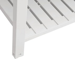 vidaXL Ζαρντινιέρα Κήπου Υπερυψωμένη Λευκή 110x45x79 εκ. Πολυπρ/λένιο