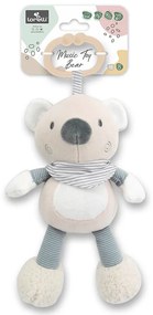 Κρεμαστό Λούτρινο Ζωάκι Με Μουσική Music Bear Beige Natural  10191440008  Lorelli