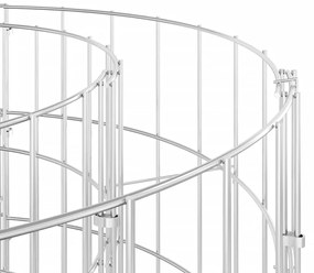 vidaXL Συρματοκιβώτιο-Γλάστρα Υπερυψωμένη 610x50x100 εκ Γαλβαν. Ατσάλι