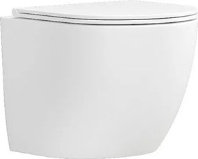 Karag Milos LT 046E White Glossy Rimless - Κρεμαστή λεκάνη