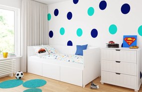 Καναπές Κρεβάτι Homnes με  3 Συρτάρια  White  90x200cm  BC60017 BabyCute