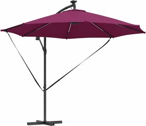 vidaXL Ομπρέλα ηλίου Βεραμάν Κόκκινο 294 x 294 x 248 cm