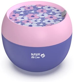 NAVA Δοχείο φαγητού πλαστικό στρογγυλό "We Care", μωβ 800ml 10-259-011