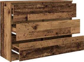 vidaXL Sideboard Παλιό ξύλο 100x35x76 cm Ξύλο μηχανής