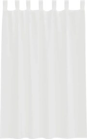 vidaXL Κουρτίνες Voile με βρόχους 2 τεμάχια Λευκό 140x175 cm