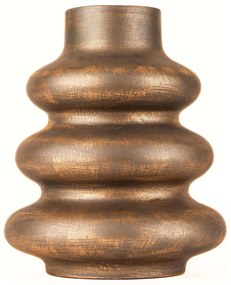 Βάζο 697ELD1117 Φ16x23cm Brown Aberto Design Κεραμικό