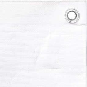 vidaXL Μουσαμάς Λευκός 260 γρ./μ.² 4x4 μ. από HDPE