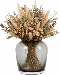 Γυάλινο βάζο Blomus Leta md smoke 13Χ13εκ