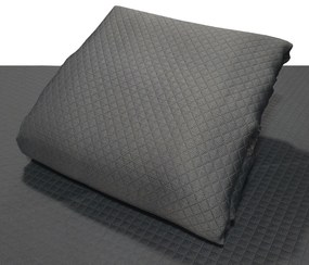 Κουβέρτα Πικέ Le Blanc ΙΣΠΑΝΙΑΣ Polyester 100% Dark Grey Υπέρδιπλη 240x260