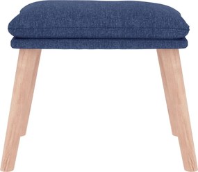vidaXL Υποπόδιο Μπλε 45 x 29,5 x 35 εκ. Υφασμάτινο