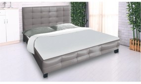 Κρεβάτι Διπλό FIDEL PU Cappuccino 168x215x107 (Στρώμα 160x200)cm
