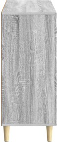 vidaXL Πλαϊνό γραφείο Γκρι Sonoma 89 x 34,5 x 80 εκ Επεξεργασμένο Ξύλο