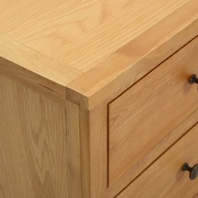 Συρταριέρα 80 x 35 x 75 εκ. από Μασίφ Ξύλο Δρυός 289197