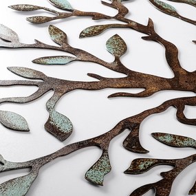 Decorative Metal Wall Accessory Tree - 1 Multicolor