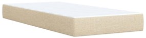 ΚΡΕΒΑΤΙ BOXSPRING ΜΕ ΣΤΡΩΜΑ ΚΡΕΜ 90X190 ΕΚ.ΥΦΑΣΜΑΤΙΝΟ 3293842