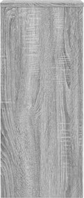 vidaXL Βάση φυτών 2 τεμ. Γκρι Sonoma 30 x 30 x 70 εκ.