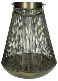 Supergreens Φανάρι Μεταλλικό Χρυσό 27x27x35 εκ.