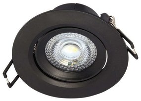 Σποτ Χωνευτό VK/04108/B/C 9x4,5cm 5W 4000K Black VKLed Στρόγγυλο