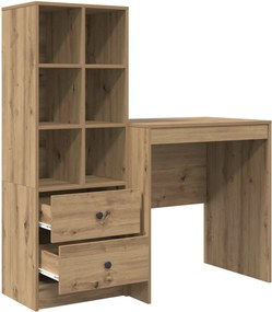 vidaXL Γραφείο Artisan Oak 115,5 x 50 x 127 εκ 2 τμχ.