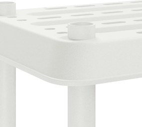 vidaXL Μονάδα Ραφιού 2 επίπεδα 100 x 40 x 55,5 εκ. PP Λευκό