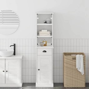 vidaXL Σετ Επίπλων Μπάνιου με ράφι VIGO 2 pcs Λευκό και Αντίκα Λευκό