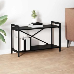 vidaXL Ράφι Βιβλίων Μαύρη Οξυά 80 x 30 x 50 εκ Επεξεργασμένο ξύλο