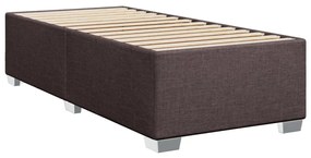 ΚΡΕΒΑΤΙ BOXSPRING ΜΕ ΣΤΡΩΜΑ ΣΚΟΥΡΟ ΚΑΦΕ 100X200 ΕΚ. ΥΦΑΣΜΑΤΙΝΟ 3292709