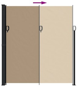 vidaXL Σκίαστρο Πλαϊνό Συρόμενο Taupe 220 x 300 εκ.