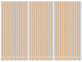 vidaXL Τεντόπανο Ανταλλακτικό Ριγέ Πολύχρωμο 4,5x3 μ.