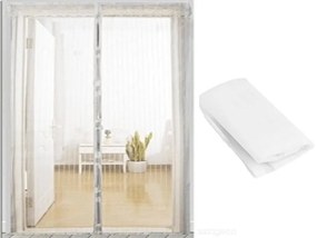 Σίτα - κουρτίνα με μεγάλους μαγνήτες 160x240cm λευκή OEM