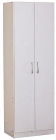 Intrahome Ντουλάπα Jonar Intrahome δίφυλλη λευκό χρώμα μελαμίνης 60x42x180εκ | SKU: INTRAPA-350111167