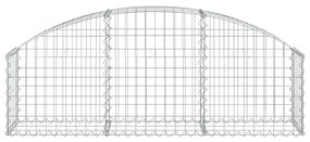 vidaXL Συρματοκιβώτιο Τοξωτό 150x30x40/60εκ. από Γαλβανισμένο Χάλυβα