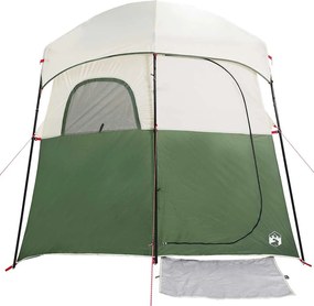 vidaXL Σκηνή Ντους 2 Ατόμων Αδιάβροχη Πράσινη