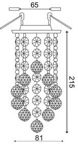 ΣΠΟΤ MR16 ΜΕ ΚΡΥΣΤΑΛΛΑ 230X90mm MORIA - S7226