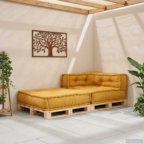 vidaXL Μοντέρνο Καναπέ Κίτρινο 70x70x54 Υφασμάτινο