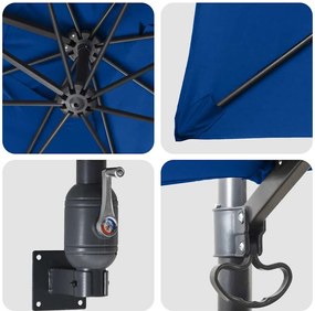 vidaXL Ομπρέλα Κήπου 248,5 x 247,5 x 160 εκ. Πολυεστέρας και Χάλυβας