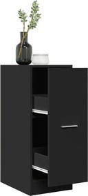 vidaXL Συρταριέρα Γενικής Χρήσης Μαύρο 30x41x77,5 εκ. Επεξ. Ξύλο