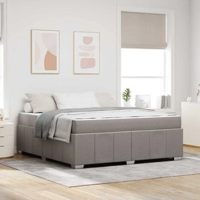 vidaXL Σκελετός Κρεβατιού Taupe 180 x 200 cm ύφασμα